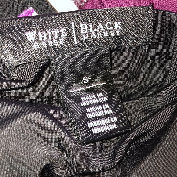 White House Black Market Geometric Banded Top - Picture 7 of 8